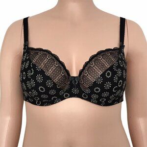 Freya Faye Plunge Underwire Black Bra 30DD